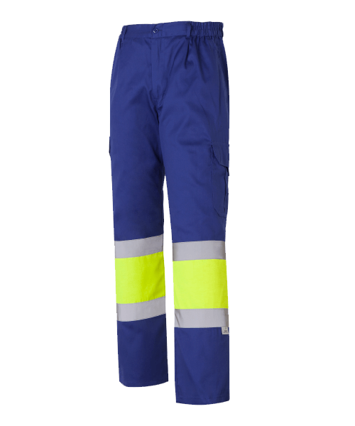 Groc fluor - Blau royal