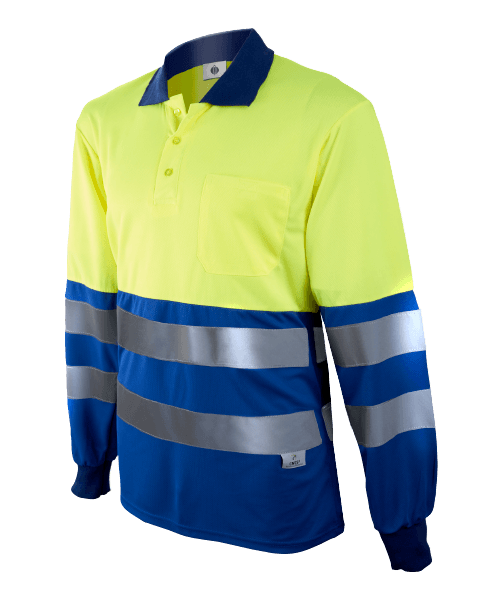 Groc fluor - Blau royal