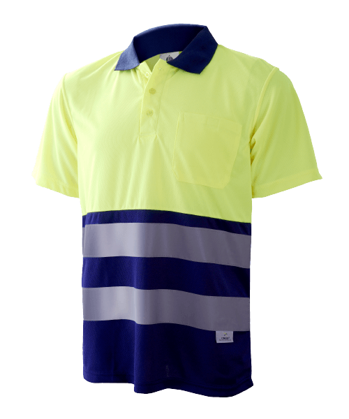 Groc fluor - Blau royal