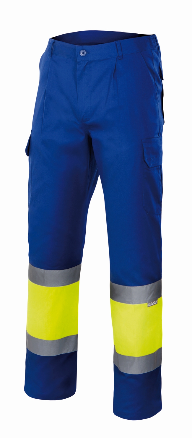 Groc fluor - Blau royal