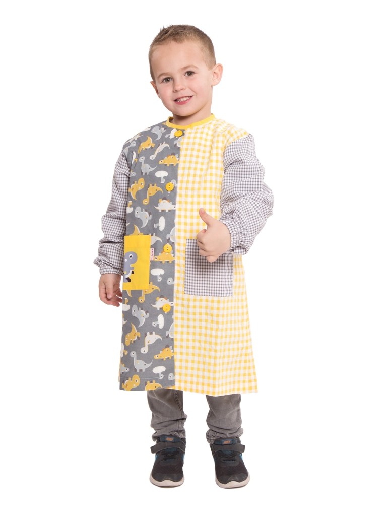 Bata botons estampat dinos 1