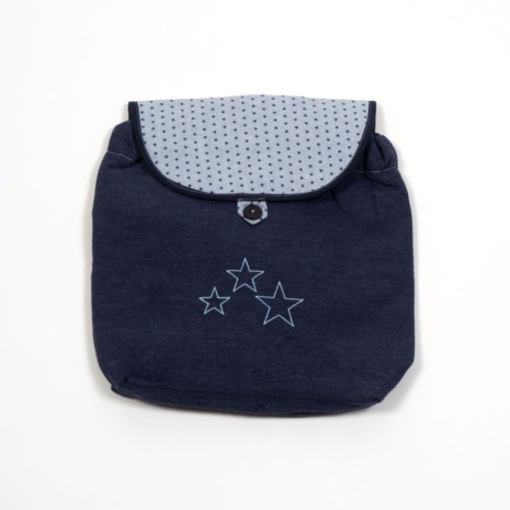 Mochila con asas estampado estrellas