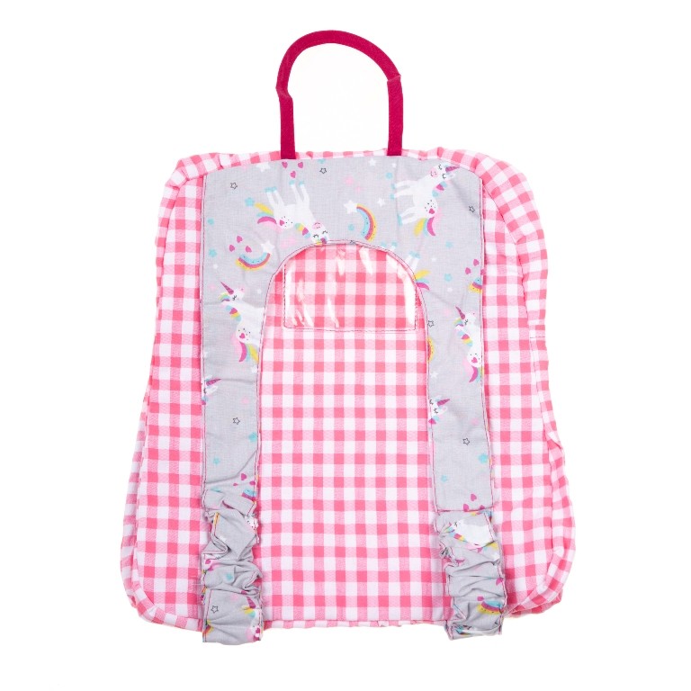 Mochila con cremallera estampado unicornios 1