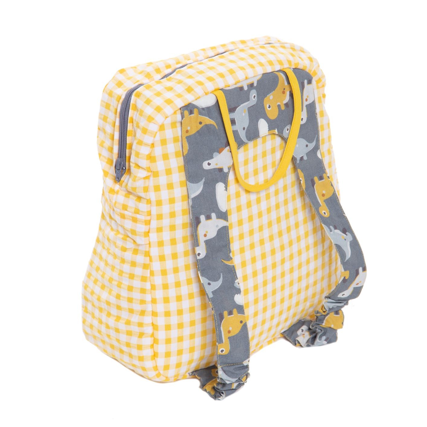 Mochila con cremallera estampado dinos